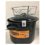 GRANITE WARE 12-QUART 3-PIECE CANNER SET W/ DENT