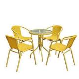5PC PATIO SET (TABLE NOT ASSEMBLED)