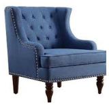 TUFTED WINGBACK CHAIR (NOT ASSEMBLED)