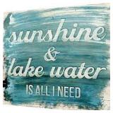 SUNSHINE & LAKE WATER IS ALL I NEED WALL DECOR SZ