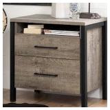 MUNICH 2 DRAWER NIGHTSTAND(NOT ASSEMBLED)