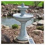 DUAL PINEAPPLE TIERED SOLAR ON DEMAND FOUNTAIN