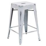 TOTAL OF 3 BACKLESS METAL COUNTER HEIGHT STOOL