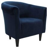 FABRIC BUCKET ACCENT CHAIR