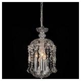 WAREHOUSE OF TIFFANY GLASS CHANDELIER