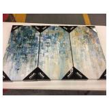 3-PANEL ART PRINT ON CANVAS, 24"X12"/PANEL