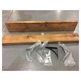 2-PIECE WALL SHELF, 5.5"X35.5"