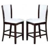 SET OF TWO COUNTER HEIGHT CHAIR (NOT ASSEMBLED)