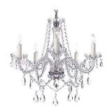 SAINT MOSSI ELEGANT CHANDELIER (NOT ASSEMBLED)