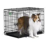 FOLDING DOUBLE DOOR DOG CRATE