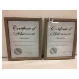 CERTIFICATE FRAME 2PCS