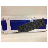 VERBATIM SLIMLINE CORDED USB  KEYBOARD