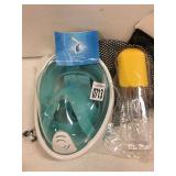 REVOLUTIONARY FULL DRY SNORKELING MASK S/M