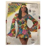GROOVY GO-GO DRESS COSTUME MEDIUM/LARGE