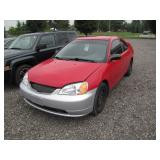 2002 HONDA CIVIC 318652 KMS 2002 HONDA CIVIC 318652 KMS