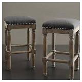 TOTAL OF 2 MADISON PARK CIRQUE STOOLS