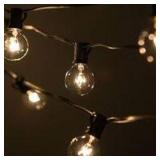 ASPEN BRANDS 24 CLEAR GLOBE STRING LIGHTS