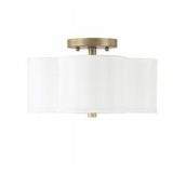 QUAD SMALL SEMI FLUSH MOUNT