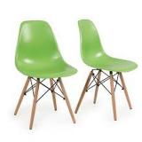 TOTAL OF 2 PLASTIC SHELL CHAIR(NOT ASSEMBLED)