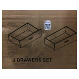 2 DRAWER SET ONLY (NOT ASSEMBLED)