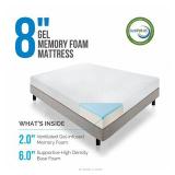 LUCID 8" GEL MEMORY FOAM MATTRESS