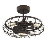 FIFTH & MAIN CEILING FAN W/ LIGHT (NOT ASSEMBLED)