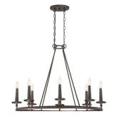 QUOIZEL 8 LIGHT CHANDELIER