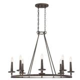 QUOIZEL 8 LIGHT CHANDELIER