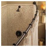 MOEN CURVED SHOWER ROD W/DECORATIVE COVER