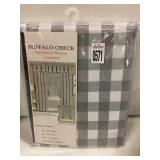 BUFFALO CHECK DECORATIVE WINDOW TREATMENT 42X84"