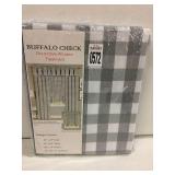 BUFFALO CHECK DECORATIVE WINDOW TREATMENT 42X84"