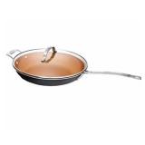 GOTHAM STEEL FRYING PAN W/ LID