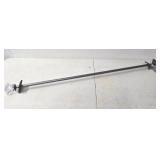 Metal Curtain Rod With Crystal Finials