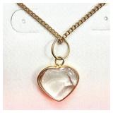 Quartz Pendant With Brass Chain, Retail $100.00.