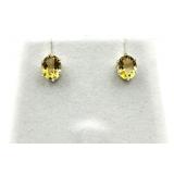 Sterling Silver Natural Citrine Earrings, Retail