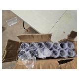 12 White Metal Poles