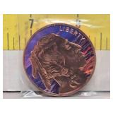 Copper Round, 1 Avdp Ounce Liberty Design