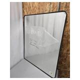 36x30 Black Metal Frame Mirror