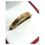 Gold Plated Sterling Silver Natural Diamond