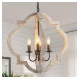 Viluxy Farmhouse Wood Chandelier