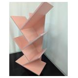 2 Pink Zigzag Book Shelves