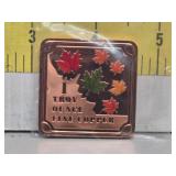 1 Troy Ounce Copper Maple Leaf Bar