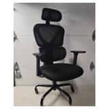Black Ergonomic Office Chair With Mesh Back