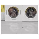 2025 Canadian 50-cent Coins (pair)