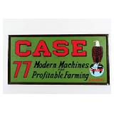 RESTORED CASE 77 MODERN MACHINES TIN SMALTZ SIGN