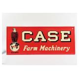 CASE FARM MACHINERY EMBOSSED TIN SIGN