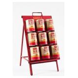 SHELL MOTOR OIL SERVICE STATION RACK WITH US QT CA