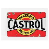 CASTROL WAKEFIELD MOTOR OIL D/S PORCELAIN RACK SIG