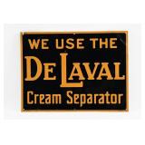 WE USE DE LAVAL CREAM SEPARATOR TIN SIGN
