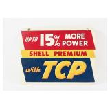 SHELL PREMIUM WITH TCP CARDBOARD RACK SIGN